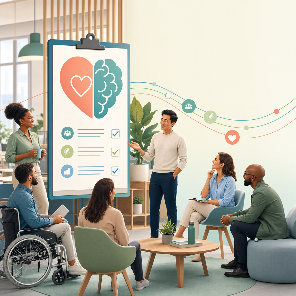 Illustratie bij Hoe maak je mentale gezondheid onderdeel van je werkgeverspropositie?